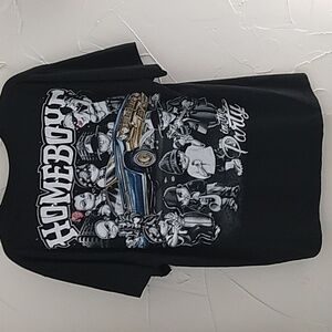 In The Party Lowrider Homeboys Black Men's‎ 2XL Short Sleeve Crew Neck T Shirt